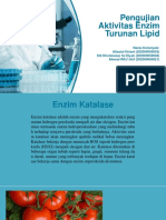 Pengujian Aktivitas Enzim Turunan Lipid Kel 5