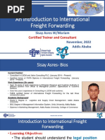 FIATA Diploma in Freight Forwarding | PDF | Cargo | Transport