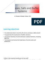 Pres Lecture1 Acids, Bases, Salts and Buffer Systems