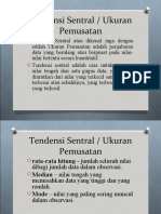 Tendensi Sentral dan Ukuran Dispersi