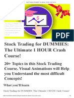 Stock Trading For DUMMIES - The Ultimate 1 HOUR Crash Course!