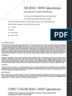 OPSC OMAS 2021 6000 Questions Set 1