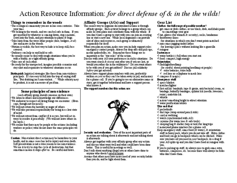 Action Resource Info | PDF | Violence