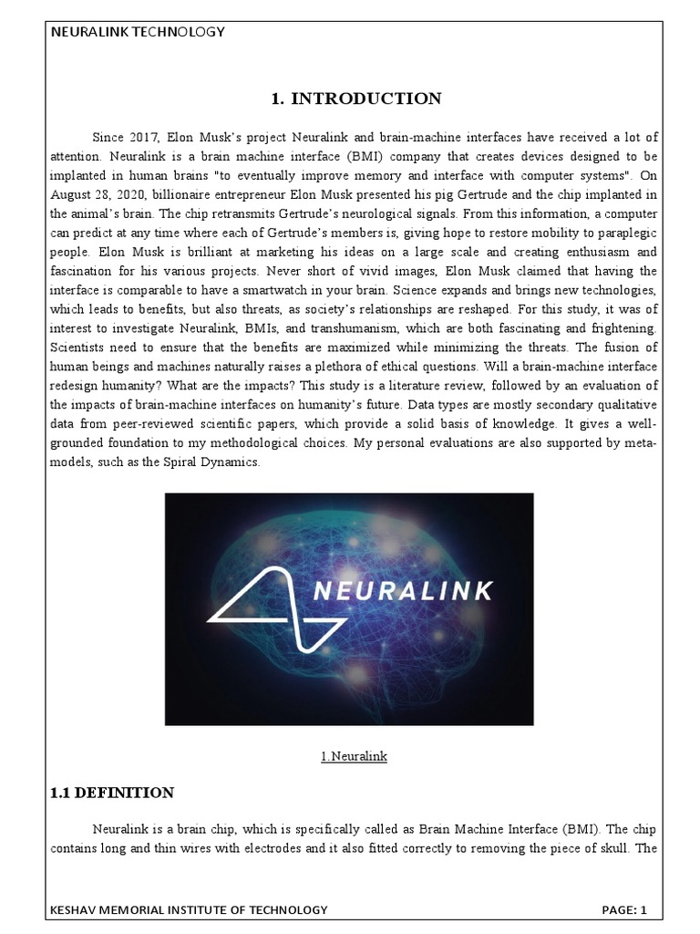 Neuralink Documentation Pdf Neuroscience
