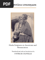 The Samnyasa Upanisads Hindu Scriptures On Asceticism and ...