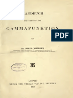 Handbuch Der Theorie Der Gammafunktion Niels Nielsen