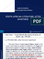 South African Literature After Apartheid
