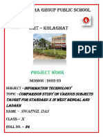 Techno India Group Public School: Project Work