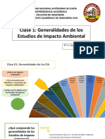 Clase 1 - Generalidades de Los Estudios de Imapcto Ambiental
