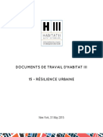 15 Habitat III Issue Paper 15 - Resilience Urbaine