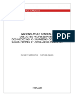 Nomenclature Generale Des Actes Professionnels Dispositions Generales