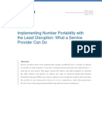 Whitepaper - Implementing Number Portability With Least Service Disruption