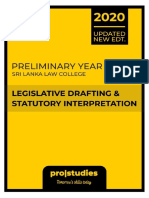 Legislative Drafting and Statutory Interpretation (English) - 2020