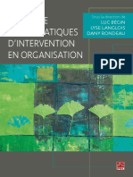 Luc Bégin, Lyse Langlois, Dany Rondeau (dir.) - L'éthique et les pratiques d'intervention en organisation-Presses de l'Université Laval (2015)