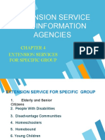 Extension Services for Specific Groups