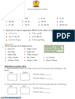 Challenge I: Sharing in A Given Ratio