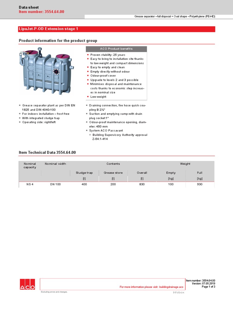 Datasheet 35546400 SBF-BD en | PDF | Manufactured Goods | Equipment