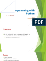 LEC9 Python Dictionory