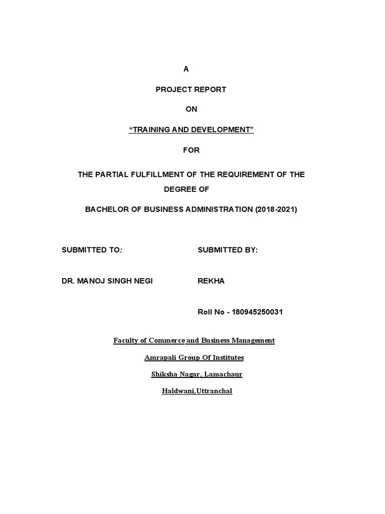 Training Development | PDF | Human Resource Management | Human Resources