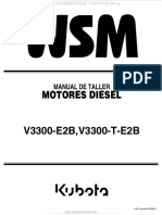 Manual Taller Motores Diesel v3300 e2b t Kubota Datos Herramientas Mecanica Funcionamiento Mantenimiento