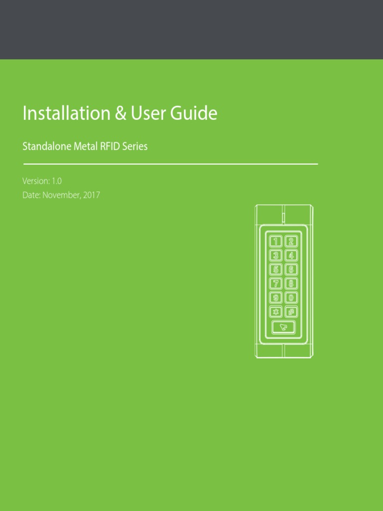 Standalone Metal Rfid Series Installation and User Guidev1.0 - ZK ...