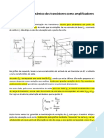 Caderno 10 UFCD6012 Comportamento Dinâmico Dos Transístores Como Amplificadores