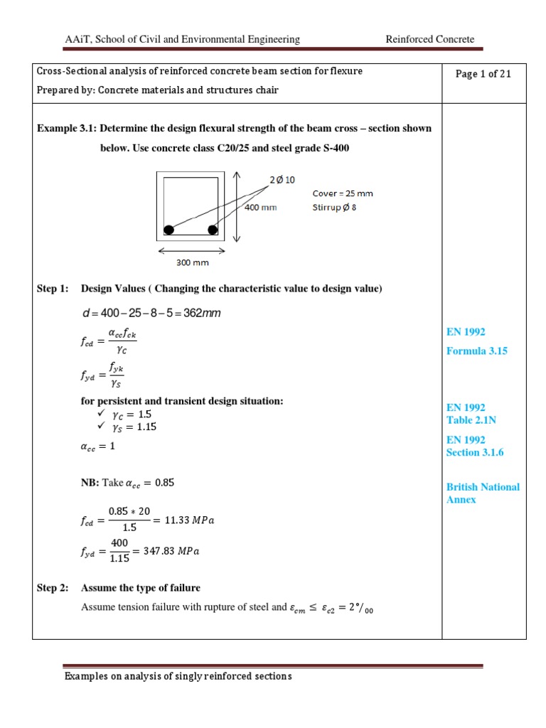 Chapter 3 Example Set 1 | PDF | Bending | Beam (Structure)
