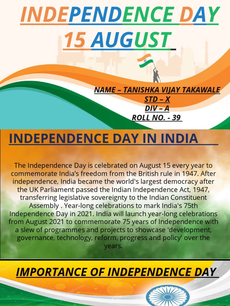 Independence Day for Students | PDF | South Asia | Asia