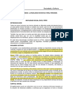 Sociedad y Cultura: Segunda Unidad: La Realidad Sociocultural Peruana