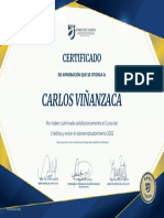 Certificado Aprobación Curso Créditos y Sobreendeudamiento 2022