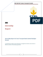 ZTBL Internship Report 2021
