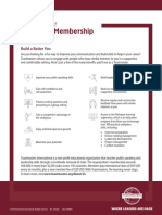 354INDV The Benefits of Toastmasters Membership Letter Size
