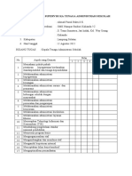 B. Instrumen Supervisi Tenaga Kependidikan