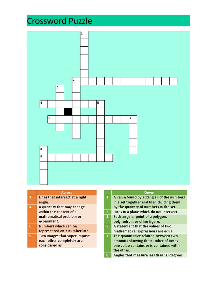 Crossword Puzzle PDF