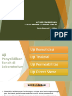  Konsolidasi, Triaksial, Permeabilitas, Direct Shear