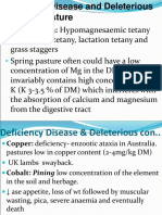 Deficiency Disease of Pasture