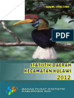 Statistik Daerah Kecamatan Kulawi 2012