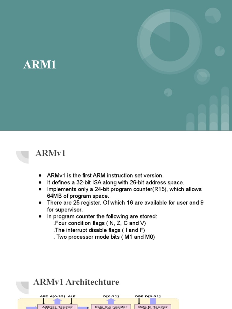ARM1 Architecture | PDF | Computers | Technology & Engineering