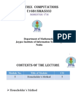 Lec 33 - Householder Method