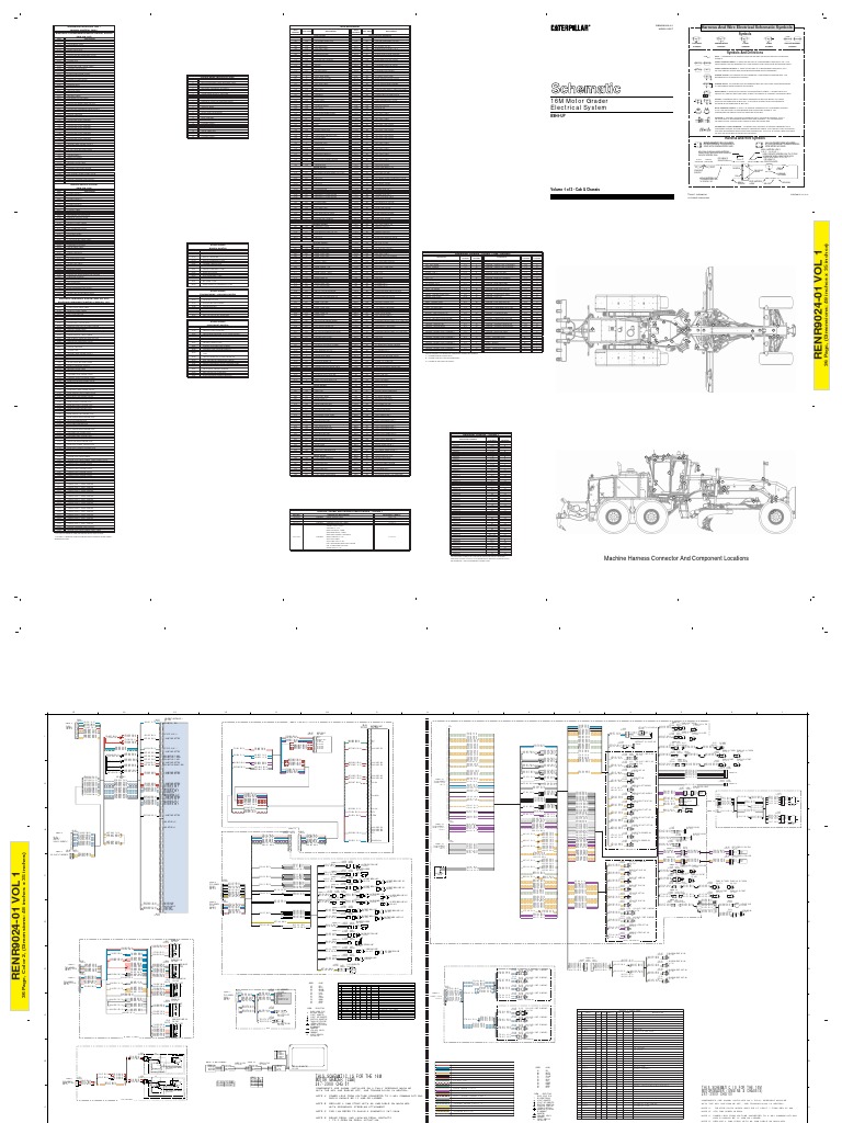 16M Motor Grader Electrical System: Harness and Wire Electrical ...