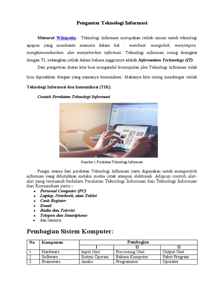 Contoh Tugas MS Word | PDF