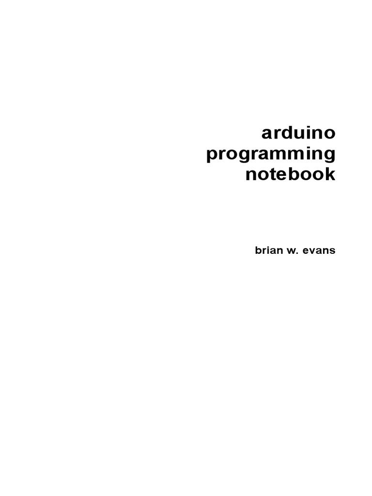 Arduino Programming Notebook | PDF