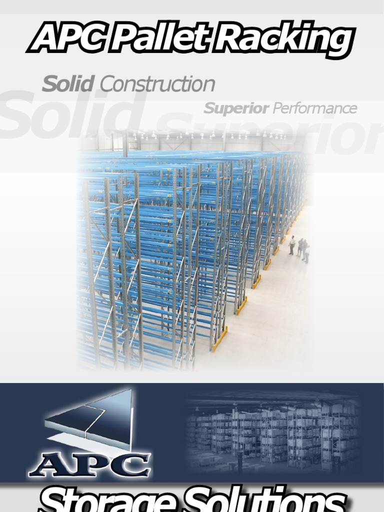 APC Pallet Racking PDF Pallet Warehouse