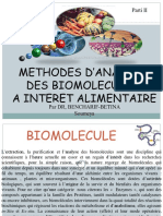 Cours Biomolecules Biotech 2019