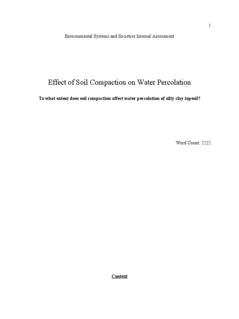 Graded Example ESS IA | PDF | Soil | Topsoil