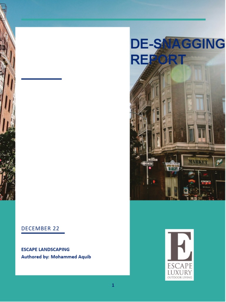 DeSnagging Report DFC R0 PDF