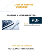 PDF Analisis de Precios Unitarios Equipos y - Compress