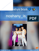 Noshany Is My-Meus-Babys-Boys