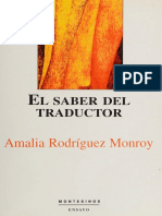 El Saber Del Traductor _ Hacia - Rodriguez Monroy, Amalia