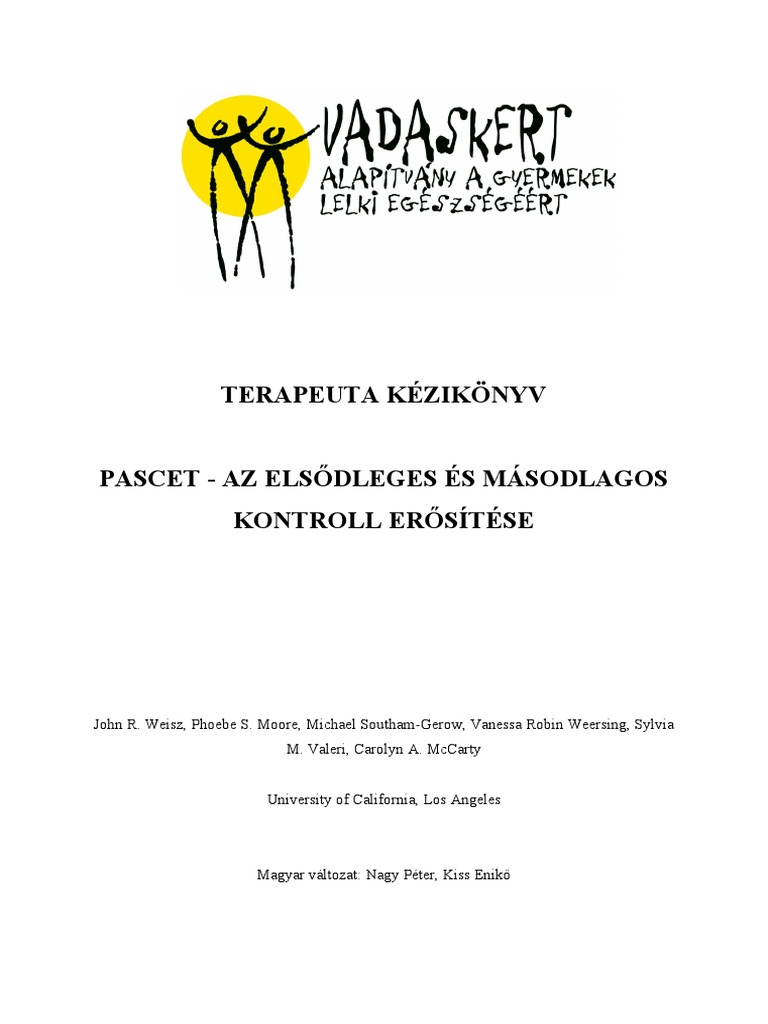 Tesz És Gondol - Terapeuta Kézikönyv | PDF